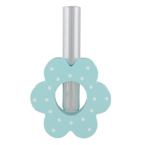 Image of Nordic Pastoral Style Creative Hydroponic Plant Test Tube Vase Wooden Craft Flowers