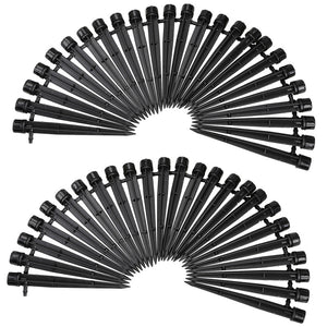 50Pcs Flow Irrigation Drippers 360 Degree Emitter Drip Micro Dripper for 4/7mm Tube Garden Plants Lawn Irrigation System