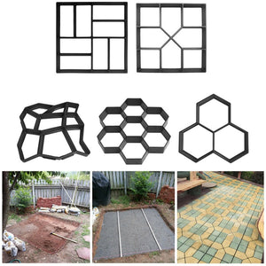 DIY Plastic Path Maker Mold Manually Paving Cement Brick Molds Garden Stone Road Concrete Molds For Garden Home